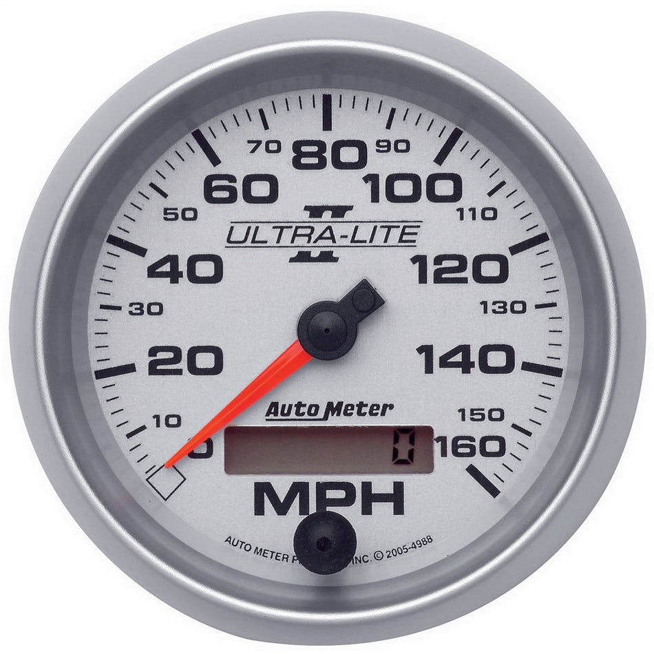 Auto Meter 4988 Ultra-Lite II 3-3/8 160 mph In-Dash Electric Programmable Speedometer