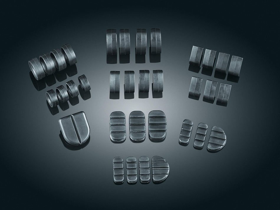 Kuryakyn 8011 Motorcycle Footpeg Components: Replacement Rubber Pads for ISO Shift Peg, Black