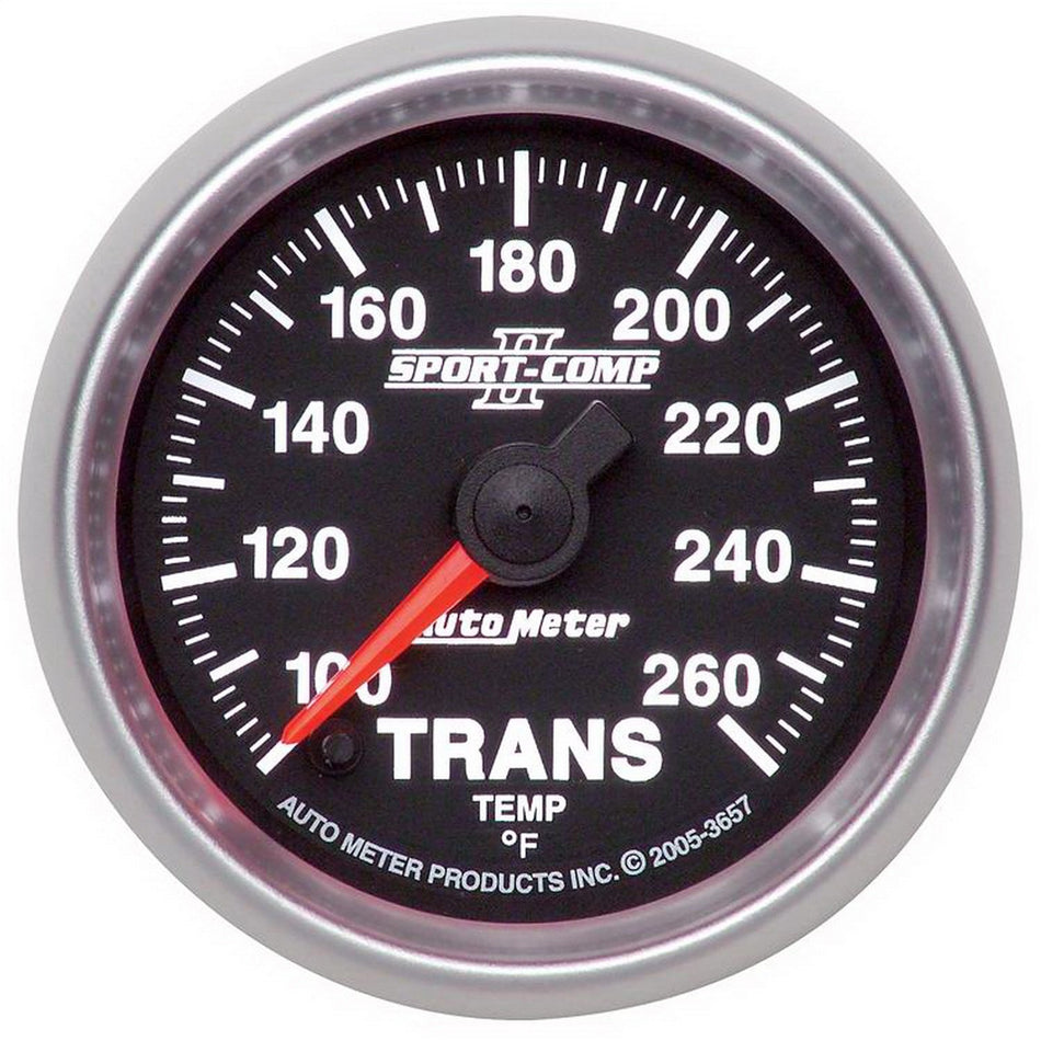 Auto Meter 3657 2-1/16 100- 260 F Full Sweep Electric Transmission Temperature Gauge