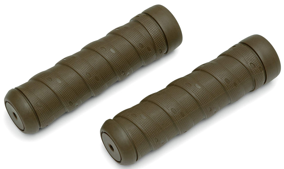 Kuryakyn 6591 Motorcycle Handlebar Accessory: Classic Wrap Grips Universal Fit for 1 Diameter Handlebars, Brown, 1 Pair