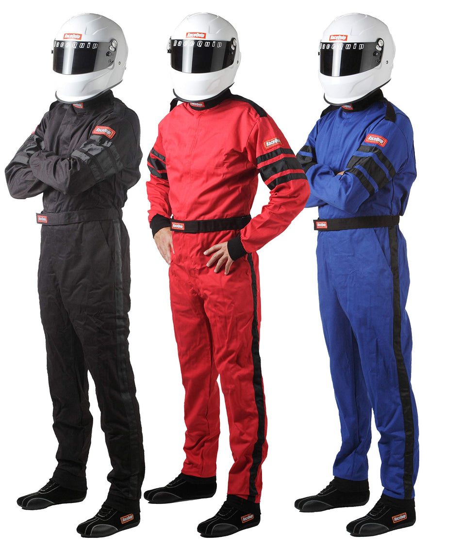 RaceQuip Racing Driver Fire Suit One Piece Single Layer SFI 3.2A/ 1 Red 2X-Large 110017