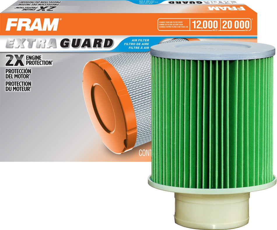 FRAM Extra Guard Round Plastisol Engine Air Filter Replacement, Easy Install w/Advanced Engine Protection and Optimal Performance, CA6543