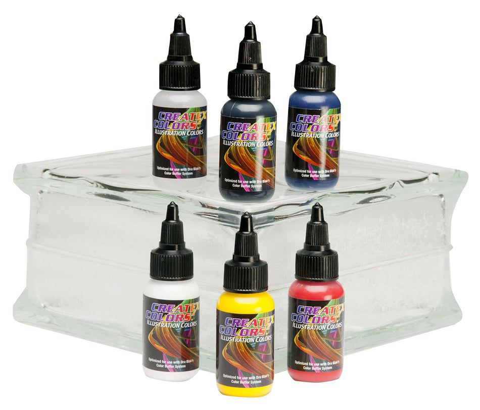 Createx Colors Createx Illustration Primary Set, 1 oz.