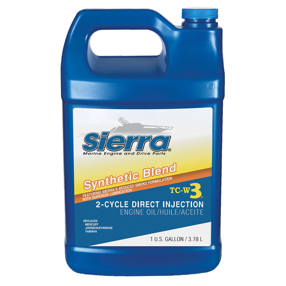 Sierra International 18-9530-3 Synthetic Blend Direct Injection 2-Stroke Engine Oil - 1 Gallon, white