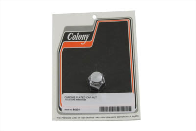 Chrome Cap Nut Fine 9/16 inch-18 Thread