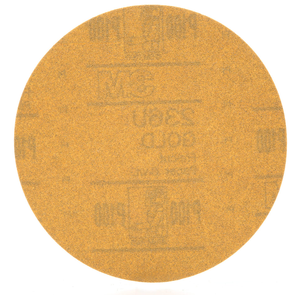 3M Hookit Gold Disc 236U, 00982, 6 in, P100 Grade, 100 Discs, Automotive Abrasive Discs