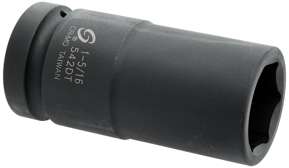 SUNEX TOOLS 542DT 1-Inch Drive 1-5/16-Inch Deep Thin Wall Impact Socket