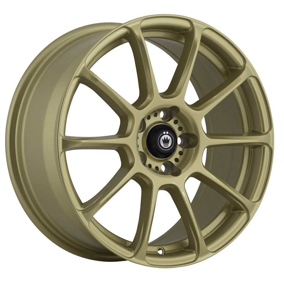 Konig RUNLITE Gold Wheel with Painted and tpms (17 x 7.5 inches /5 x 114 mm, 35 mm Offset)