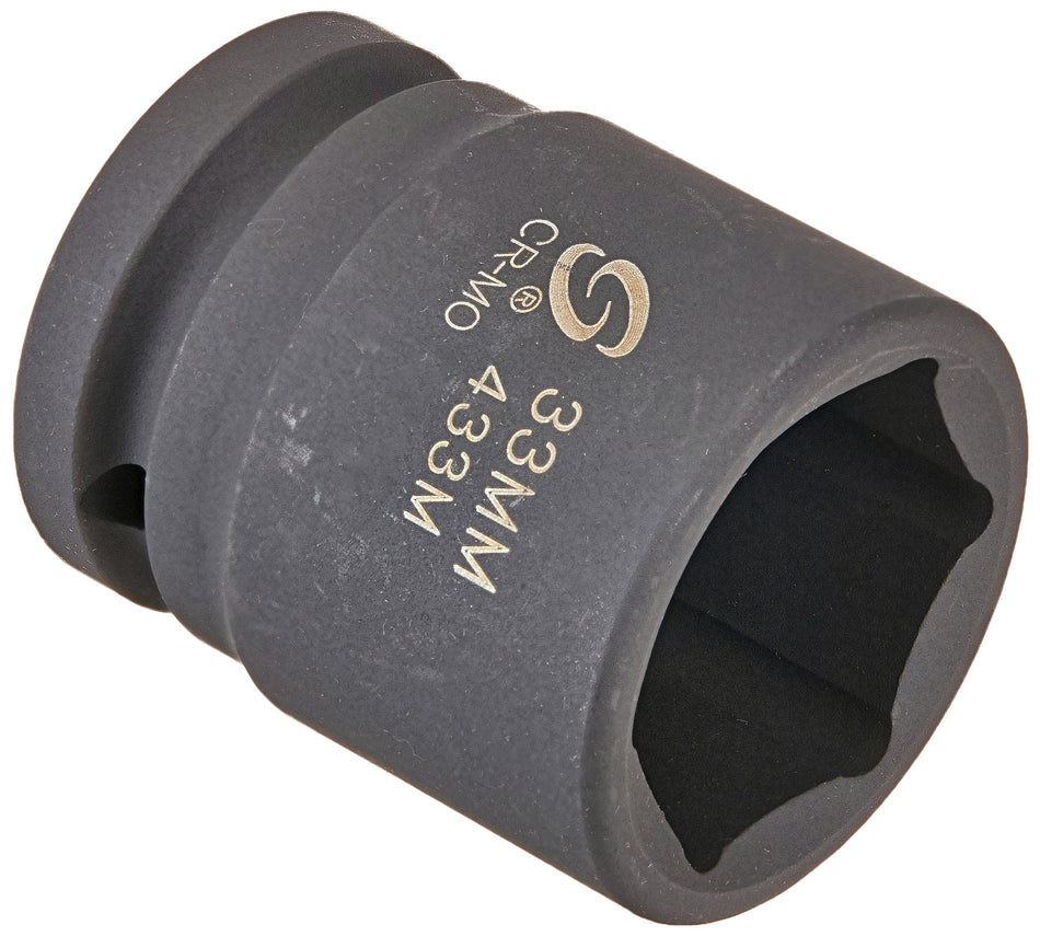 Sunex 433m 3/4-Inch Drive 33-Mm Impact Socket