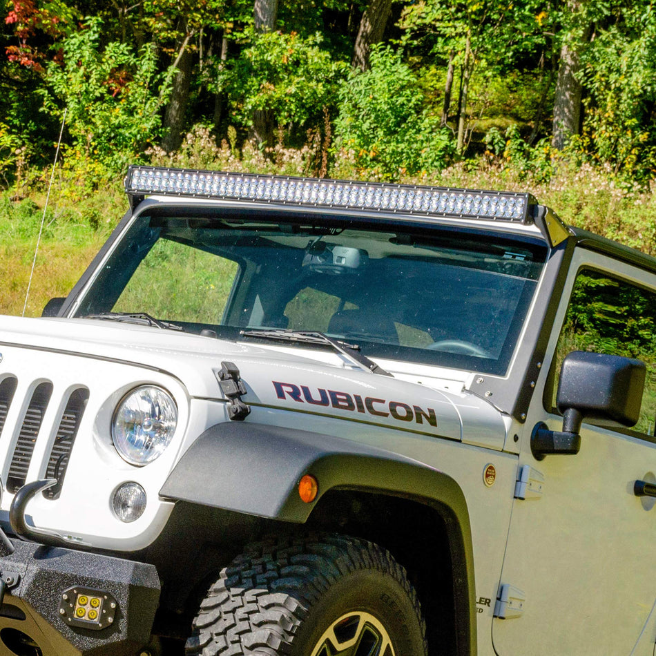 ARIES 1501301 50-Inch LED Light Bar for Jeep Wrangler JK, Roof Mount Brackets, 24,000-Lumen Combo Beam