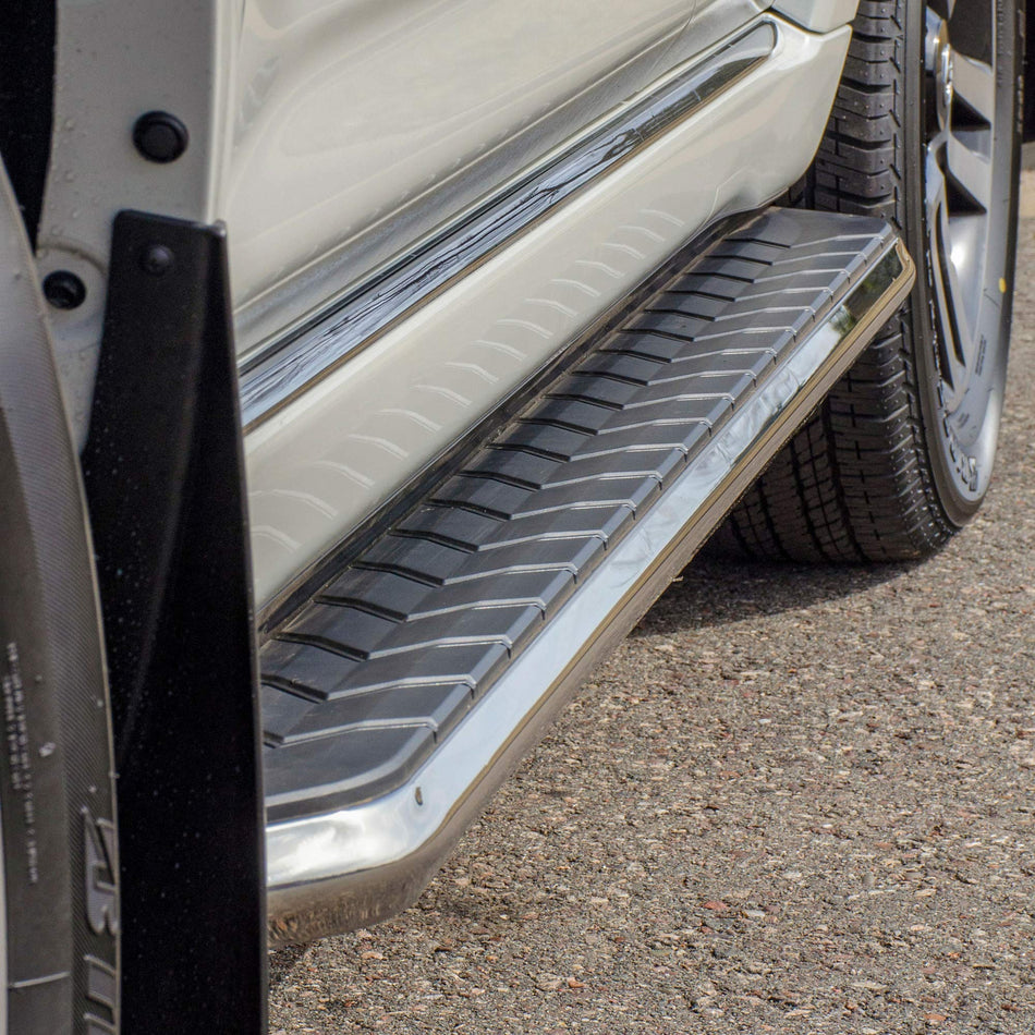 ARIES 2051027 AeroTread 5 x 67-Inch Polished Stainless SUV Running Boards, Select Toyota 4Runner