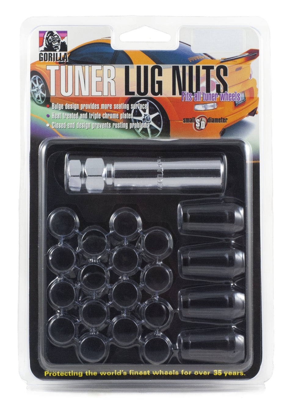 Gorilla Automotive 42133AL Silver 12mm x 1.50 Thread Size Aluminum Small Diameter 5-Lug Kit, (Pack of 20)