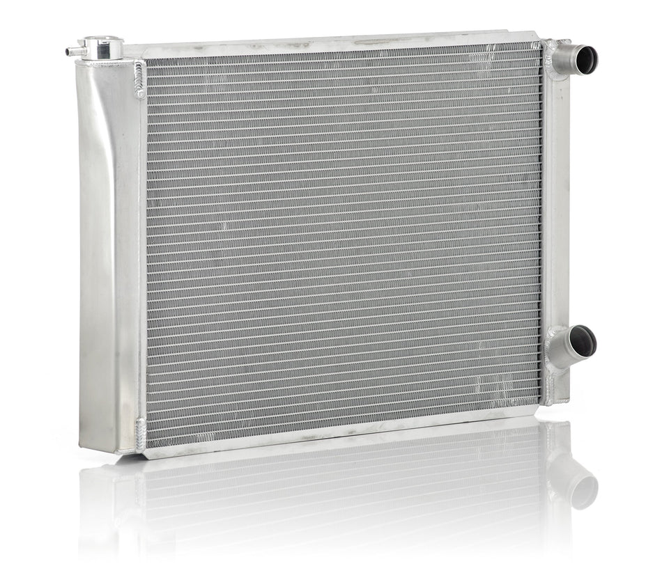 Be Cool 35023 1-1/2" Inlet Circle Track Dual Pass Radiator with Dual 1" Core