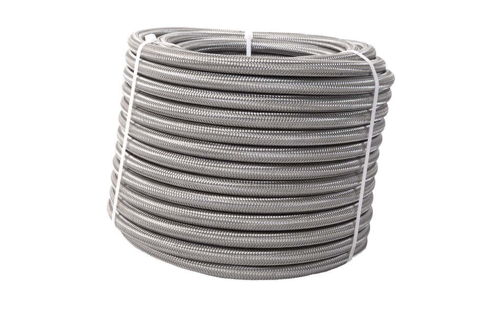 Aeromotive 15317 Stainless Steel Braided PTFE Fuel Hose; AN-08 x 20'