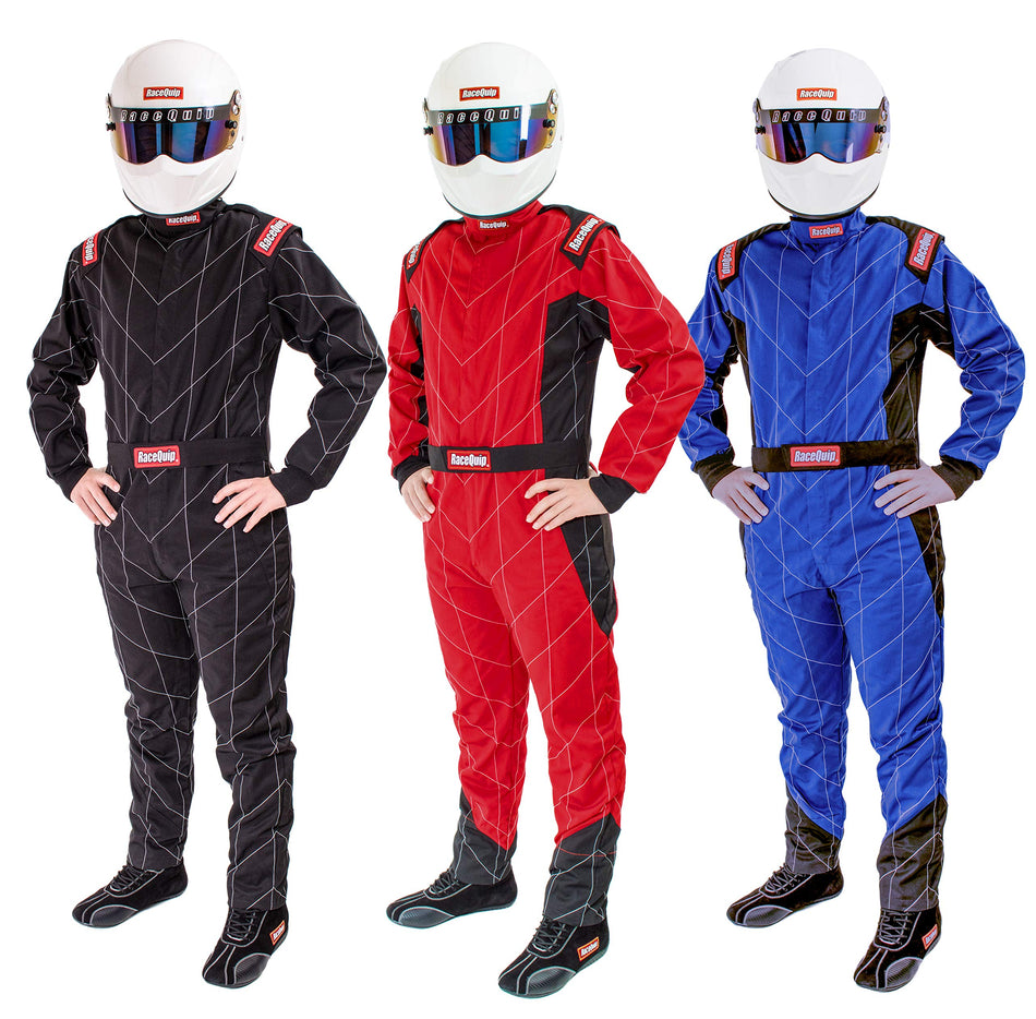 RaceQuip Racing Driver Fire Suit Jacket Single Layer SFI 3.2A/ 1 Blue 3X-Large 131928