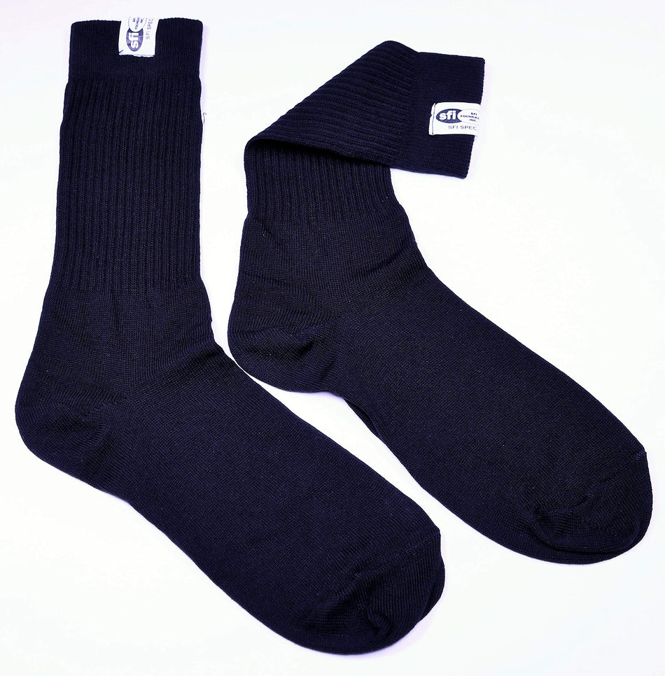 RaceQuip Socks SFI 3.3 Fire Retardant FR Black 2X-Large Shoe Size 14-15 411997