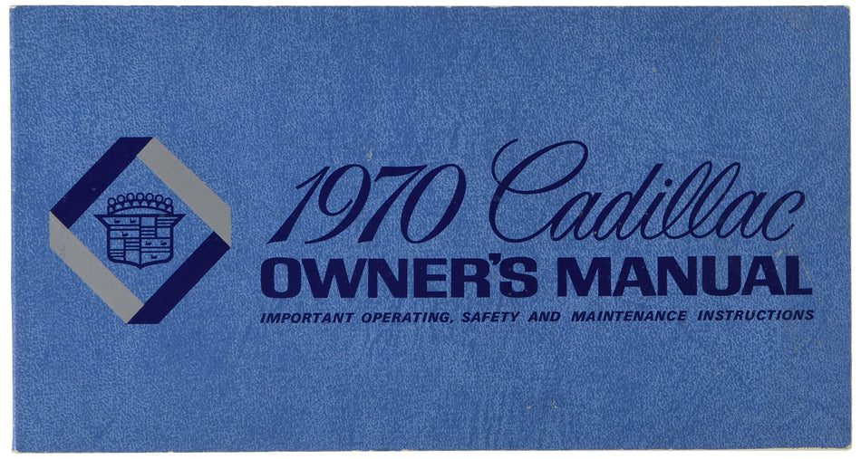 bishko automotive literature 1970 Cadillac Owners Manual User Guide Reference Operator Book Fuses Fluids