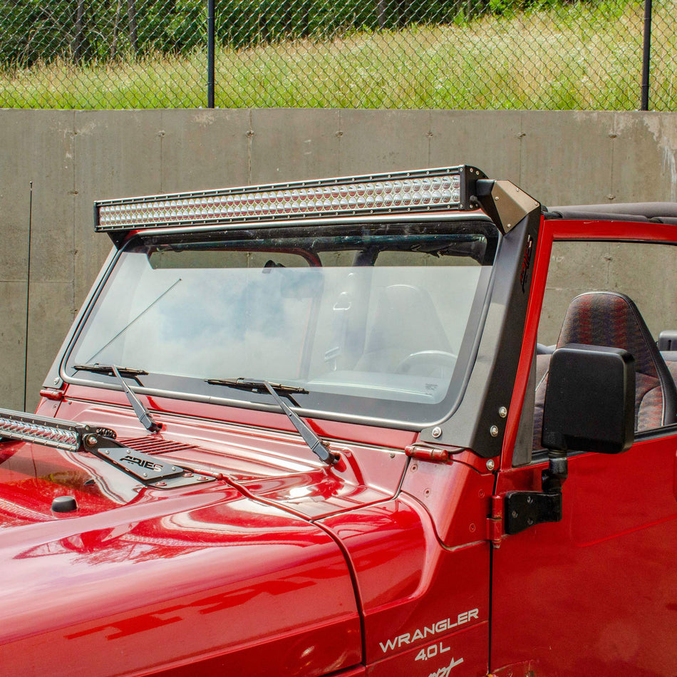 ARIES 1501303 50-Inch LED Light Bar for Jeep Wrangler TJ, Roof Mount Brackets, 24,000-Lumen Combo Beam