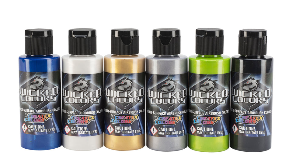 Wicked Colors 2-Ounce Wicked Airbrush Set, Pearl