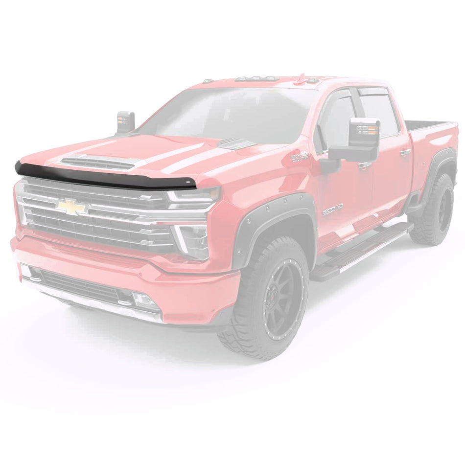 EGR 301881 Superguard Hood Guard, Dark Smoke Finish, Compatible with Select Chevrolet Silverado 2500 and 3500 HD Models