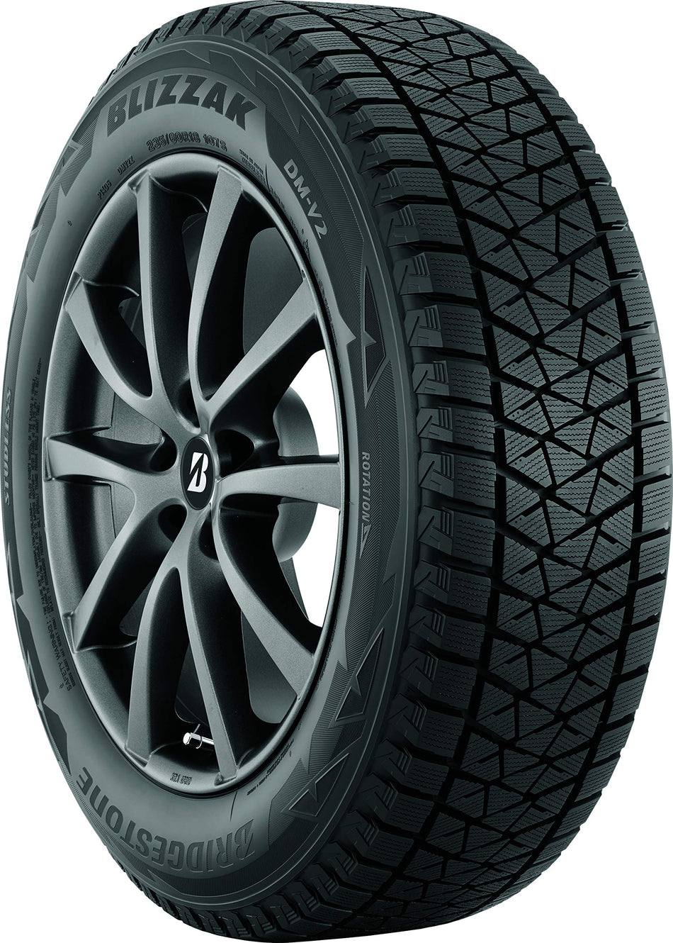 Bridgestone Blizzak DM-V2 Winter/Snow SUV Tire P235/70R17 108 S Extra Load