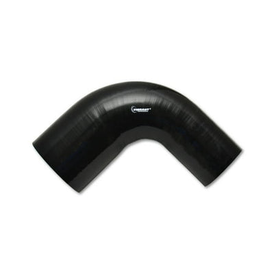90 Degree Reducer Elbow, 2.00" I.D. x 1.50" I.D. x 4.00" Leg Length - Black - VIB19787