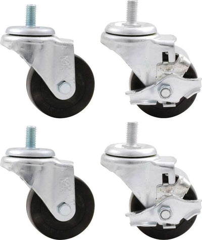 CASTERS (4) 1/2-13 STUD