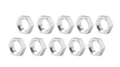5/8-18 RH Alum Jam Nuts Thin O.D. 10pk