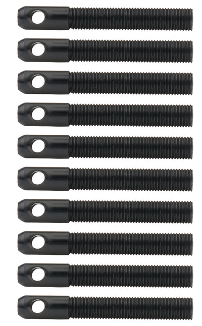 L/W Aluminum Hood Pins 3/8in Black 10pk - ALL1849310
