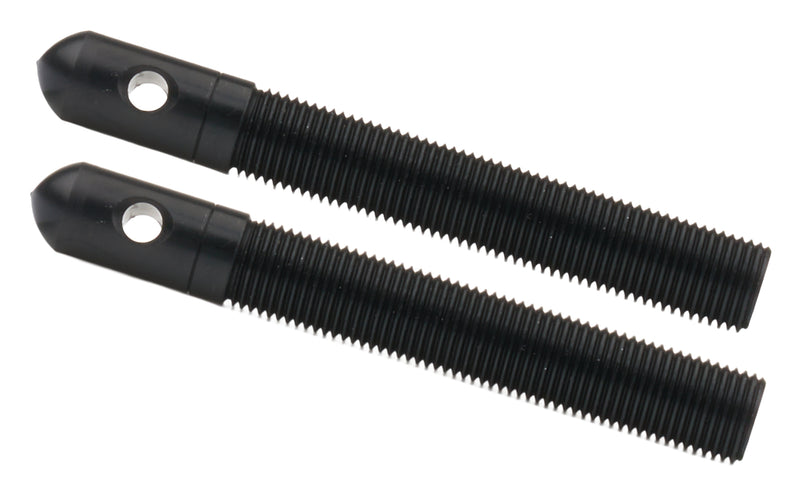 Alum Hood Pins 1/2in w/ 3/16in Hole 2pk Black
