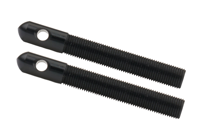 Alum Hood Pins 1/2in 1/4in Holes Black 2pk