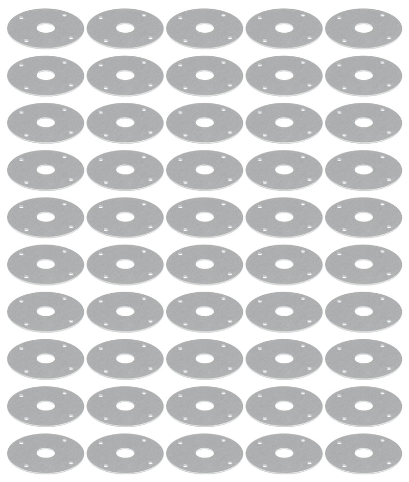 Scuff Plate Alum 1/2in Hole 50pk
