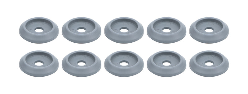 Body Bolt Washer Plastic Silver 10pk