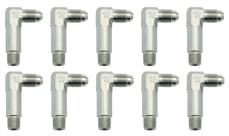 Adapter Fitting Tall -4 to 1/8 NPT 90 Deg 10p