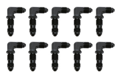 90 Degree Bulkhead -3 Black 10pk