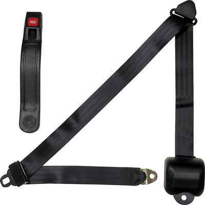 SEAT BELT  BLACK  3-POINT  RET