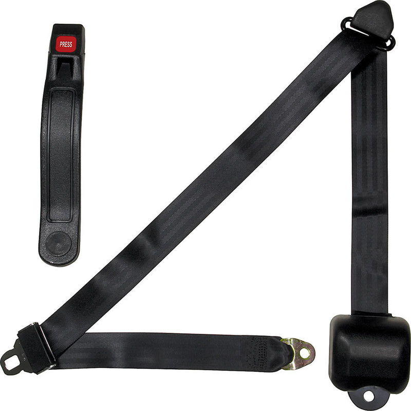 SEAT BELT  BLACK  3-POINT  RET