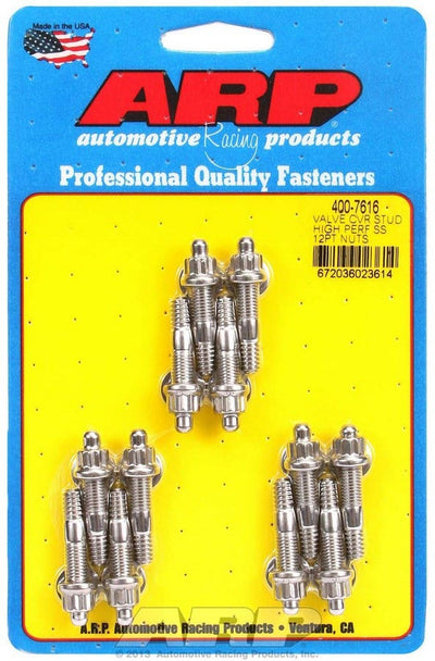 SS 12PT VLV CVR STUD KIT 12PC