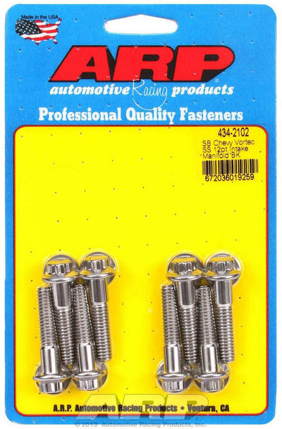 SBC S/S Intake Bolt Kit 12pt. - 4342102