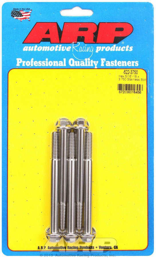 S/S Bolt Kit - 6pt. (5) 5/16-18 x 3.750 - 6223750