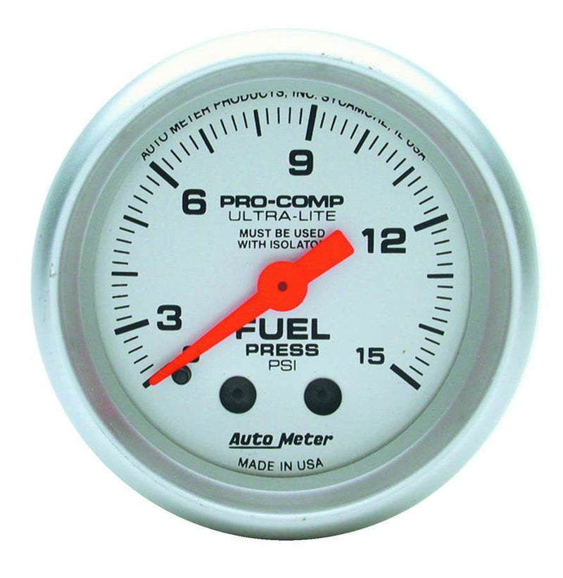 TD GAUG  FUEL PRESSURE  2 1/16