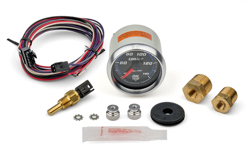 2 1/16 Oil Temp Gauge Cobalt Series Metric - 6156M