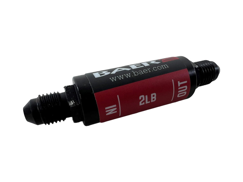 Residual Pressure Valve 2lb 3AN Male In/Out - 6805147