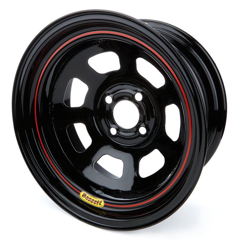 Wheel 15x7 4x4.25 2in BS D-Hole Lite Black - 57SP2