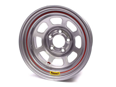 15X8 IMCA Wheel D-Hole Silver 5x4.50 - 58DF2IS