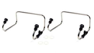 Dual Inlet Fuel Line Kit Holley 4150 Black Anod. - 4372AB