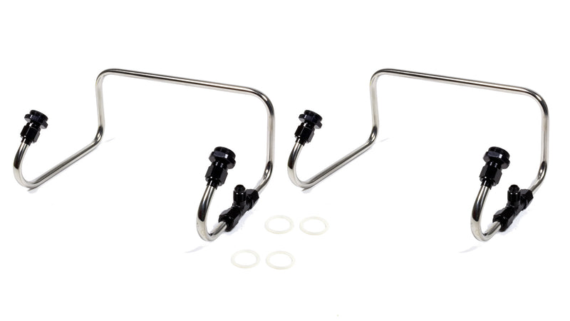 Dual Inlet Fuel Line Kit Holley 4150 Black Anod. - 4372AB