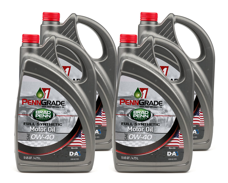 0w40 SAE Full Synthetic Oil Case 4x5 Qt Bottle