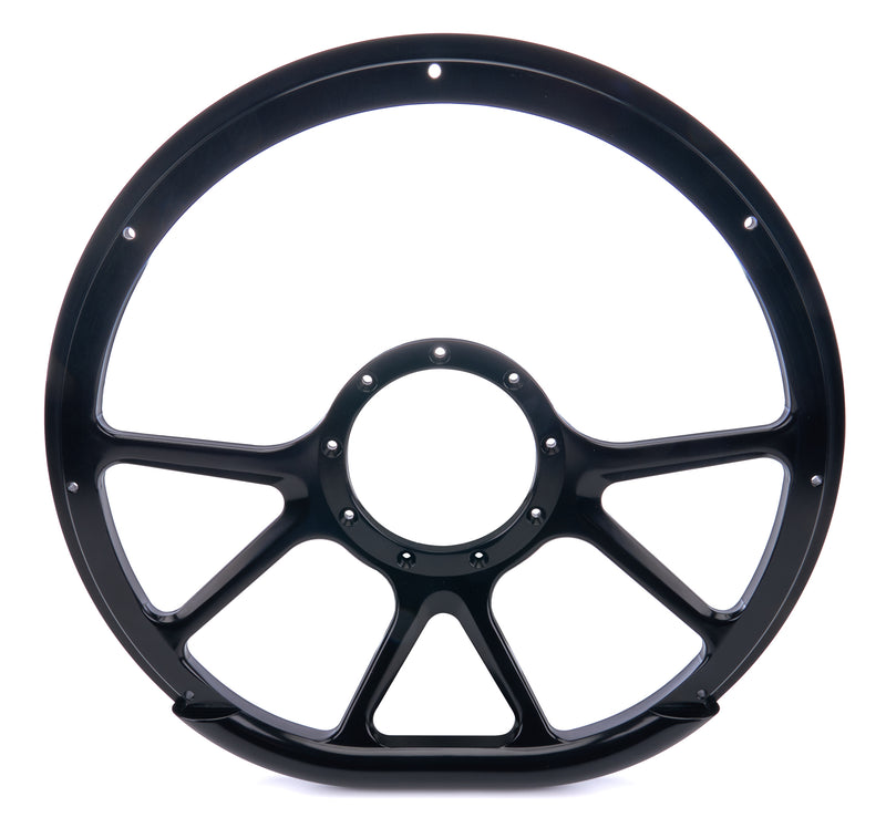 STEER WHL 14 D-SHAPE PRISM BLK