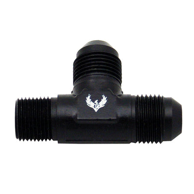 Flare to Pipe TEE on Run -06 | 1/4 NPT - PHB6263